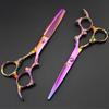 Профессиональные 6-дюймовые фиолетовые ножницы для стрижки волос, филировочные ножницы для парикмахеров, парикмахерские ножницы Makas