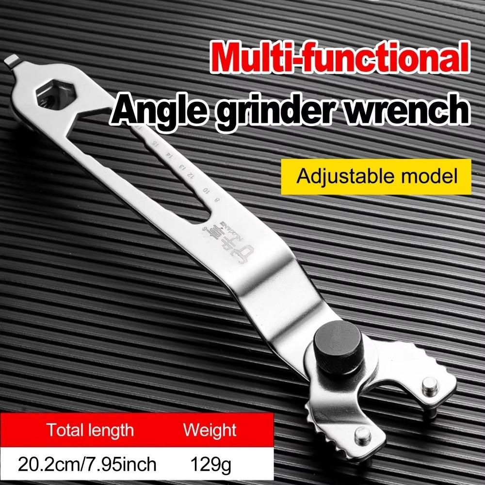 Adjustable Jaw Angle Grinder Wrench Multi Function Grinder Wrench Disc Replacement