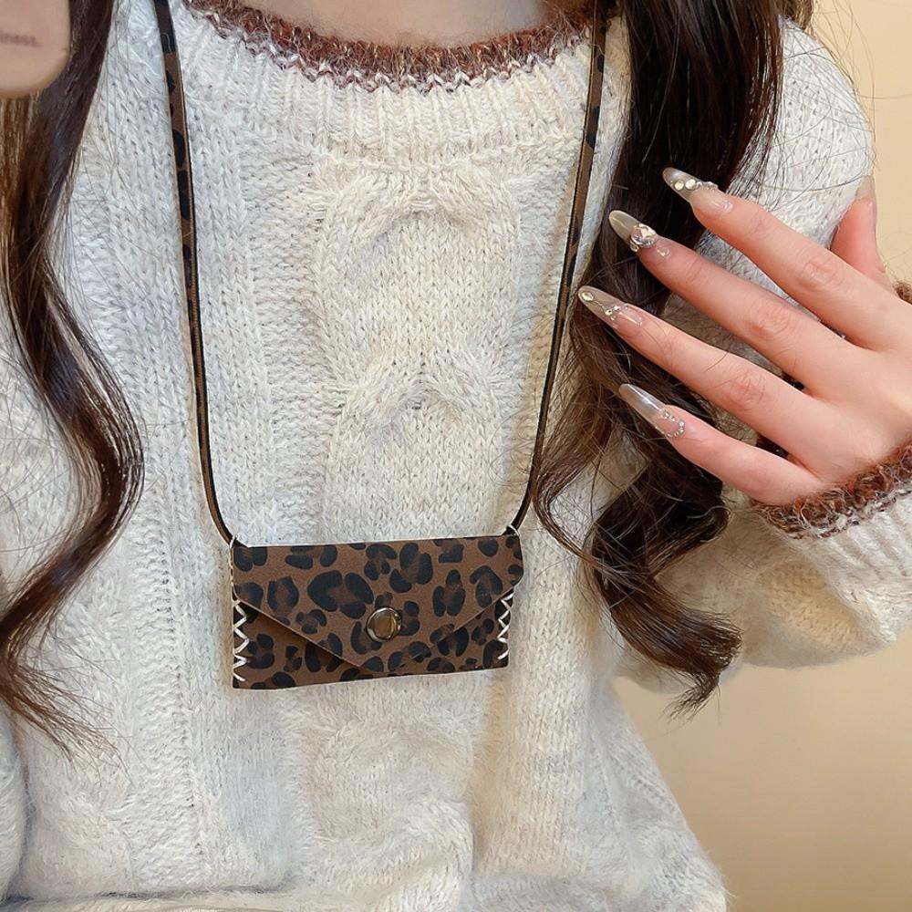 Storage Lipstick Jewelry Leopard Choker Pendant Leopard Print Clavicle Chain Girls Gift