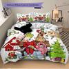 3Pcs Christmas Grinch Friends Bedding Sets For All Sizes New 3D Printed Bed Cover Comforter Duvet Cover Pillowcase Bedroom Decoration