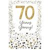 Simon Elvin 70th Greetings Card (Pack of 6)