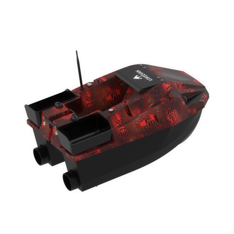 LOKEEVAN D70E GPS лодка для прикормки 2 x 15600 мАч Аккумулятор 600 м Пульт дистанционного управления 100 путевых точек GPS и Beidou Отслеживание