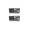 Car Styling 3D Metal S Emblem Car Fender Side Letter Sticker Rear Bumper Tail Door Trunk Decor For Lexus LX470 LX 470 LX570 II1