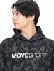 Sweatshirt Descente Full Zip Cover SHIELD Allover Pattern MVSP Windproof Heat Retention Stretch Sweat Absorbent Training BK XO [Move Sports] (both