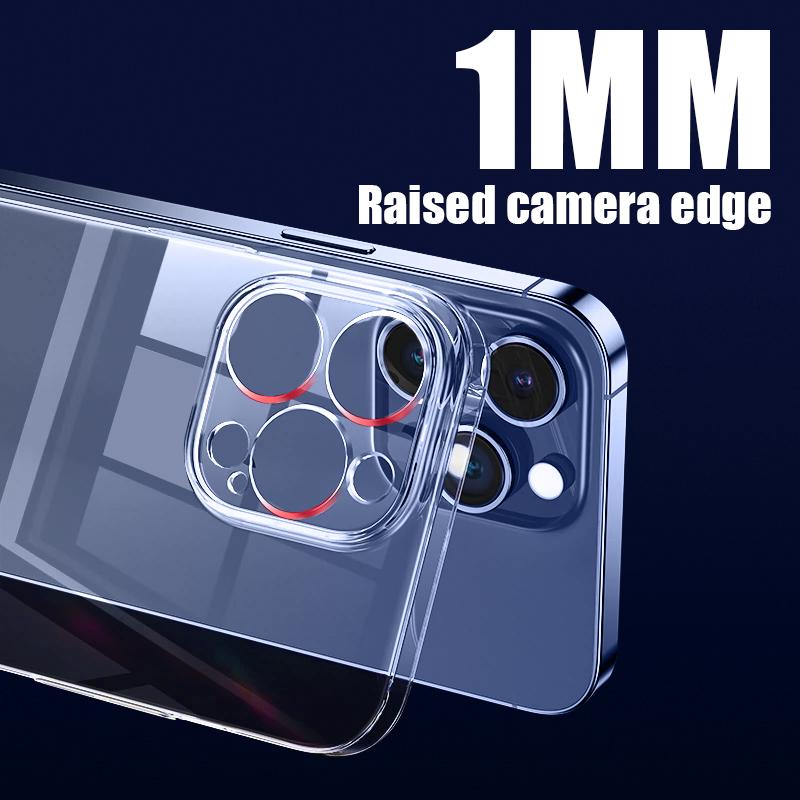 Ультратонкий прозрачный жесткий чехол из ПК для iPhone 15 14 13 12 16 Pro Max 11 кристально чистый тонкий противоударный бампер для телефона