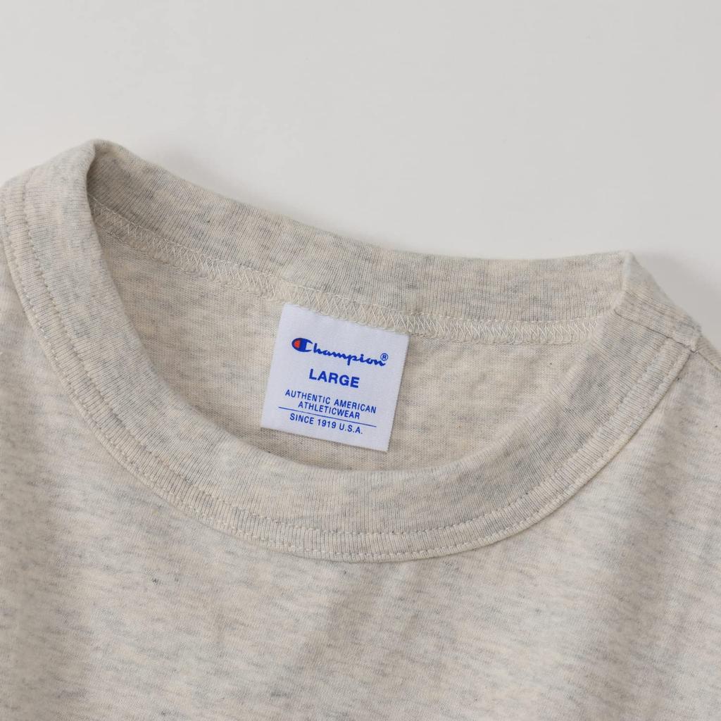 Champion Short Classic Cotton Logo Short Sleeve M T-shirt, Sleeve, 100% Cotton, USA, One-point Embroidery, T-shirt, Basic, C3-P300Z/C3-X352L, Men's,