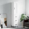 VidaXL Highboard White 34.5x34x180 Cm Engineered Wood 3200201