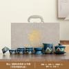 Opening festival, a complete set of ceramic practical ancient rhyme tea set, enterprise anniversary business commemorative gifts can be customized