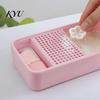 Polymer Clay Craft Supplies Cornstarch Tapper Box for Clay, Powder Container with 3D Printed Removable Filter & Brush, Anti-stick Tool Cutter