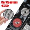 2PC Silicone Car Water Cup Pad Coaster Non-slip Mat For MINI Cooper One JCW Works Countryman R55 R56 F55 F56 R57 R58 R59 R60 R50 tnrjc00