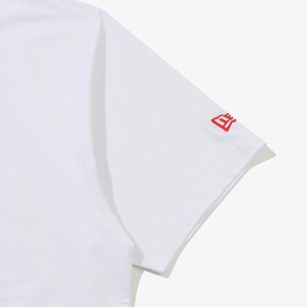 Футболка New Era Chicago Cubs Risograph белого цвета 15147519