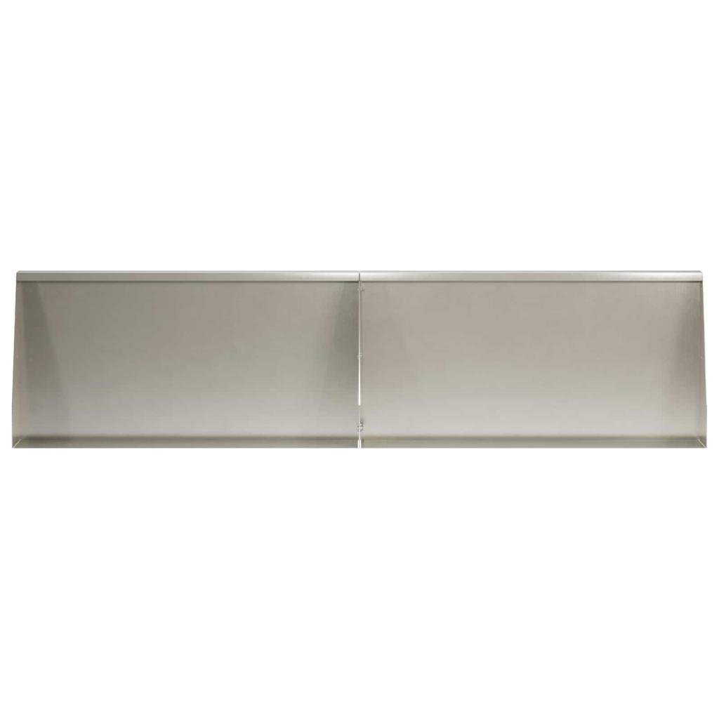 Retaining Wall 6 pcs 80 x 12 x 30 cm Stainless Steel Silver