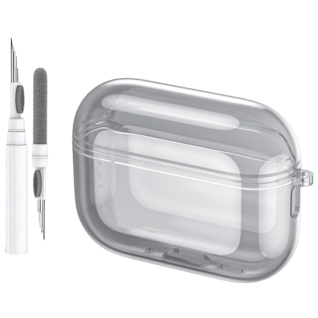 Мягкий ТПУ чехол для Airpods Pro 3 Новый защитный противоударный чехол с текстурой кожи с ремешком и набором для чистки для Airpods Pro 3