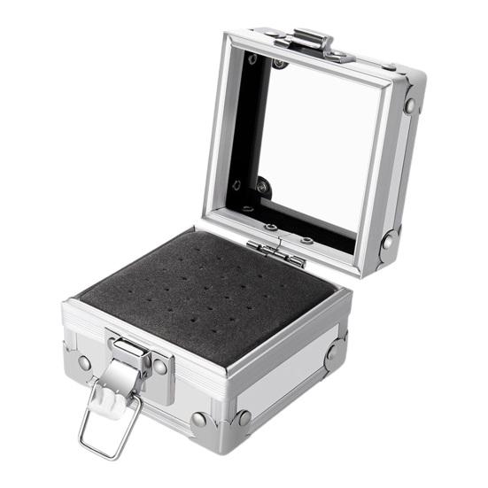 Подставка для маникюрных сверл Yousheng с прозрачным верхом, защитой от падений, защитной защелкой, 25 слотов, держатель для хранения кисточек для маникюрных сверл, принадлежности для маникюрного салона