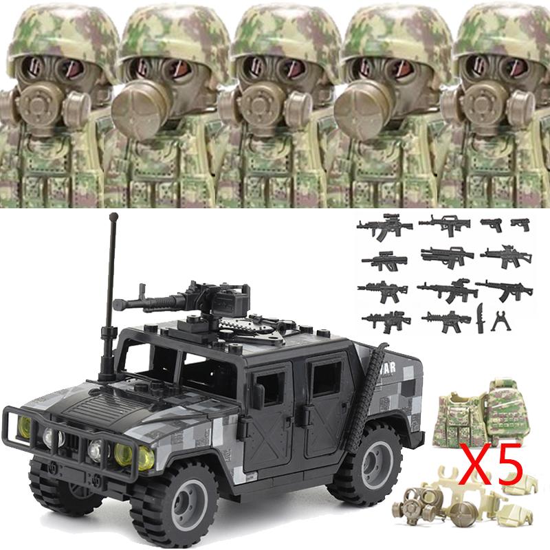 Военный Солдат Украинский Биохимический Спецназ Конструктор Армейские Фигурки Противогаз Оружие Кирпичики Игрушки Для Детей