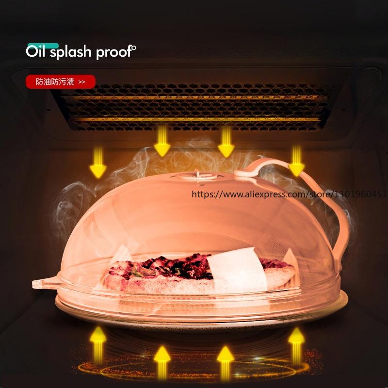 Крышка от брызг для микроволновой печи, термостойкая крышка для еды для тарелок, мисок, маслостойкая, пыленепроницаемая крышка для сохранения свежести