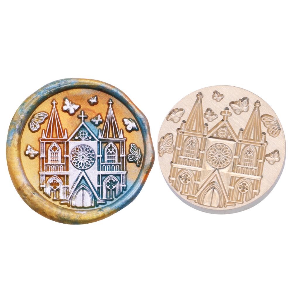 Серия «Средневековая церковь замка» с сургучной печатью, штамп для скрапбукинга, свадебных открыток, конвертов, подарочной упаковки