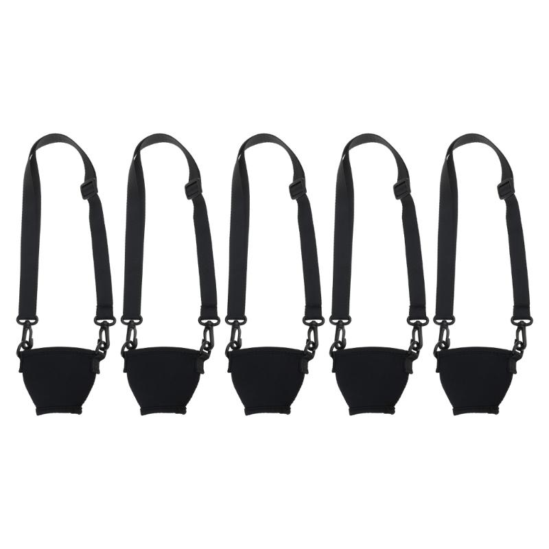 5Pcs Wine Glass Neck Holder Neoprene Sleeve Adjustable Wine Glass Lanyards Drink Holder Insulator Holder Necklace
