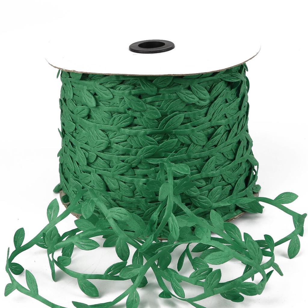 10M Colorful Artificial Leaves Ribbon Weaving Rope Home Wedding Decoration Gift Packing ARI