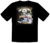 26 Кастомная футболка Kustom Rockabilly Live To Ride Harley Chopper Черная -315- Унисекс
