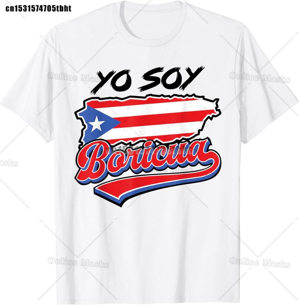 Top Punk Street Apparel Women Unisex Puerto Rican Life Messy Bun Hair Puerto Rico Flag TShirt Unisex Short Sleeve Casual Wear