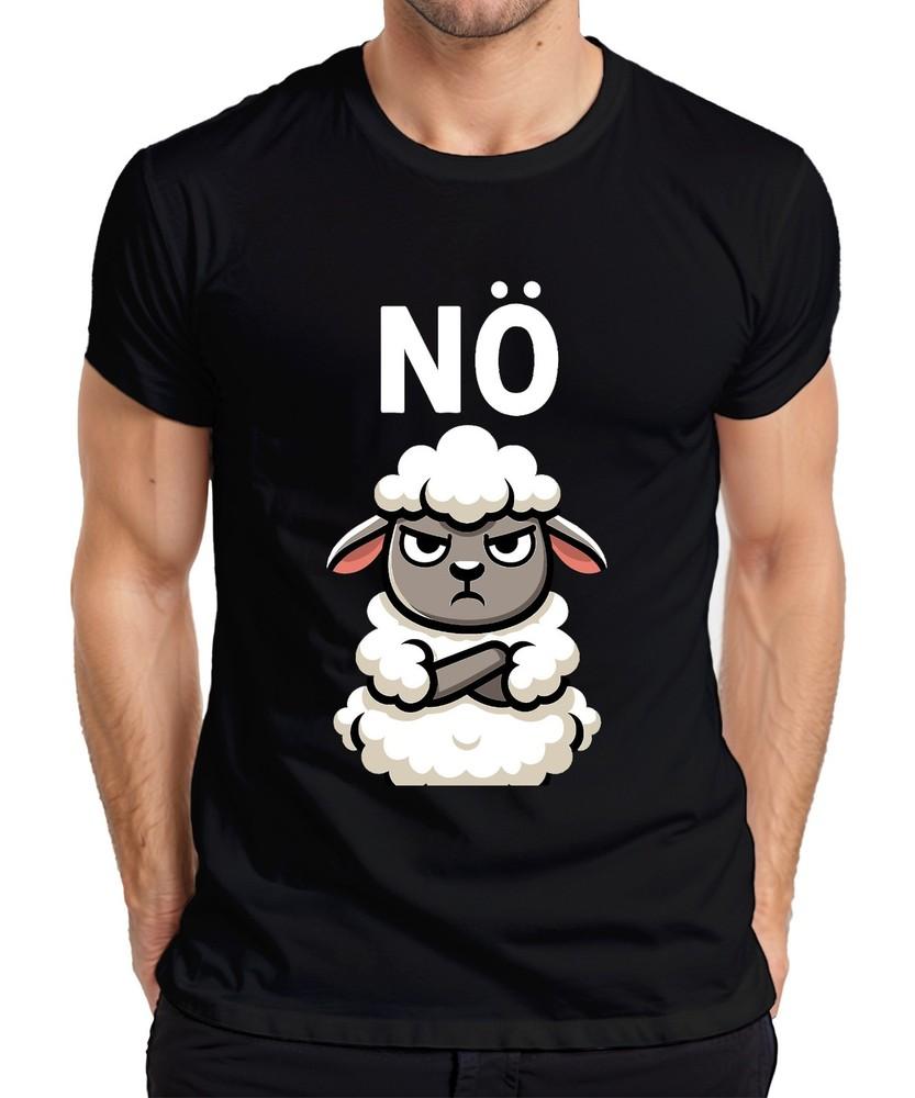 Ne Sheep Grumpy Sarcastic Grim Cartoon Farm Gift Unisexs TShirt