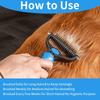 Pet Dematting Comb for Dogs & Cats, Knot Remover Grooming Tool with Stainless Steel Blades, Detangling Brush for Matted Tangled Hair, Professional