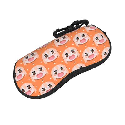 Custom U-Umarues Cute Face Manga Comics Shell Eyeglasses Protector Cases Men Women Sunglass Case Glasses Bag