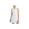 Dri-Fit Advantage, однотонное платье без рукавов с логотипом на спине и V-образным вырезом, белое женское платье DX1428-100