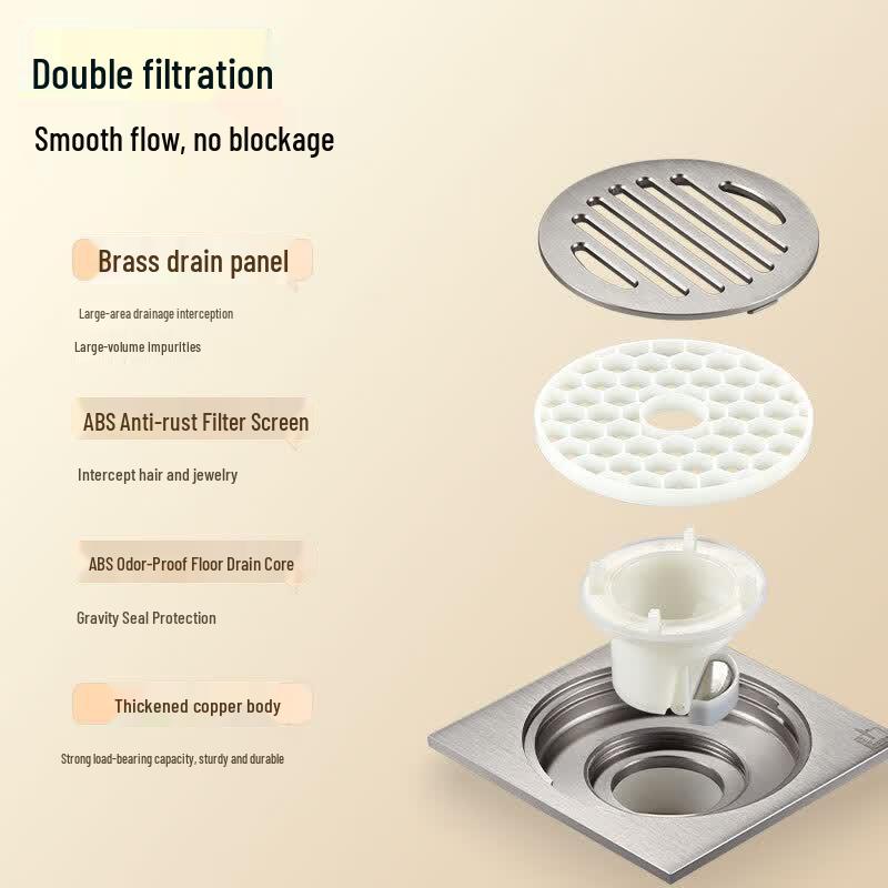 Submarine Ultra-Thin Floor Drain
