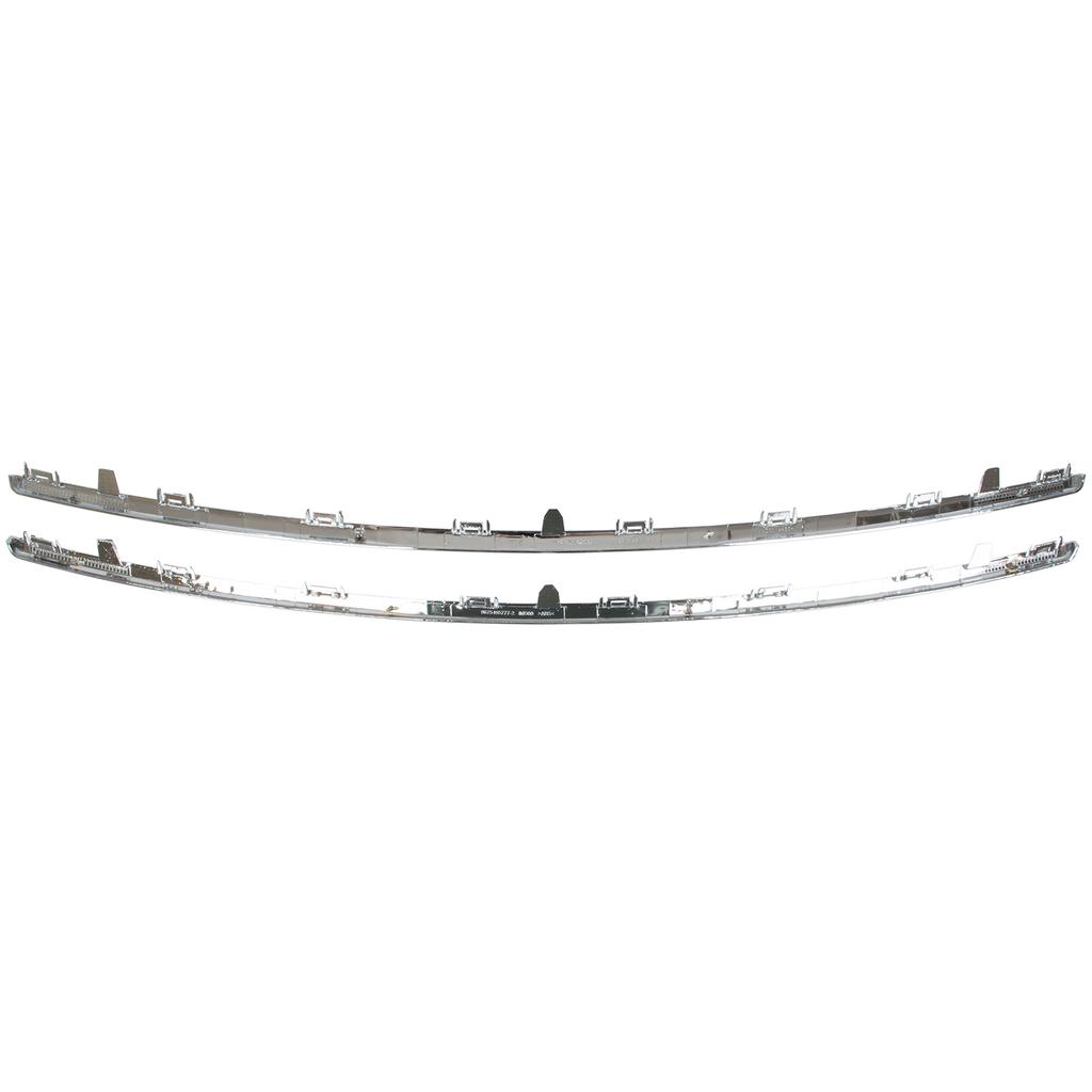 Peugeot 508 I 10-15 Upper Grille Trim & Lower Grille Trim Between Headlights, Chrome, 2 Pieces Set
