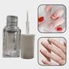 5Ml Transparent Glass Bottle Empty Bottle Nail Polish Bottle Essential Oil Container With Draw Line Brush Cap Refillable Bottle