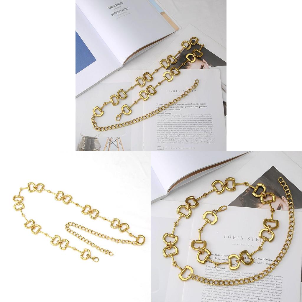 Metal Waist Chain For Women Alloy Buckle Decorative Belt Accessory For Summer And Winter Attire