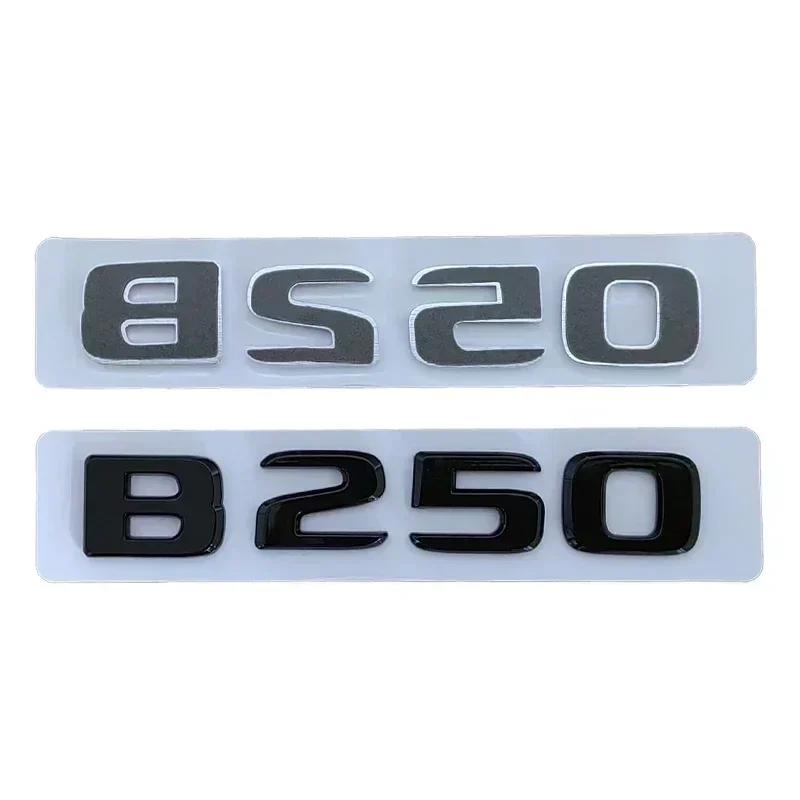 3D ABS Chrome Black Car Rear Trunk Emblem Badge Stickers For Mercedes Benz B160 B180 B200 B220 B260 W245 W246 Accessories PP5