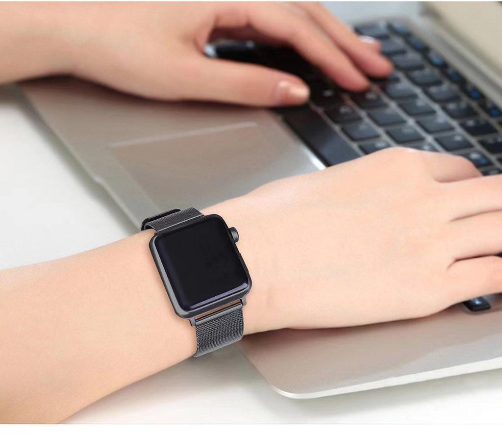 Ремешок для часов Milanese Metal Strap для Apple Watch Ultra 49 мм 8 7 45 мм 41 мм Браслет из нержавеющей стали Браслет Iwatch 6 5 4 SE 44 мм 40 мм 42 мм