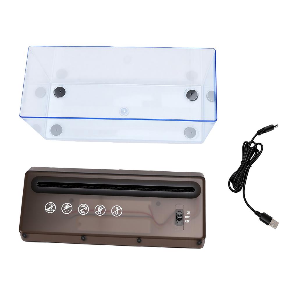 Electric USB Shredder Strip Cut Desktop A4 Paper Shredder For Home Secure Document Disposal