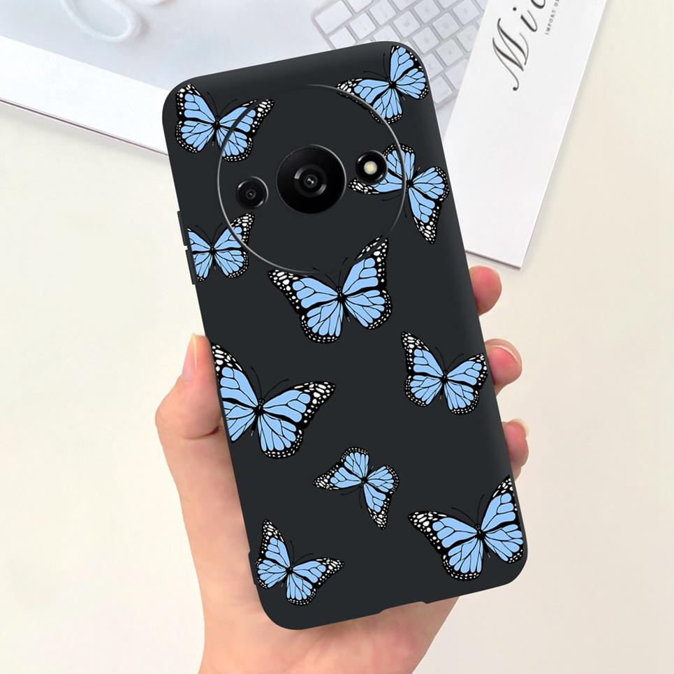 Для чехла Xiaomi Redmi A3 Женская мода Девочковый Цветок Бабочка Бампер Для Xiaomi Mi A3 Mia3 RedmiA3 Чехол Мягкий Силикон