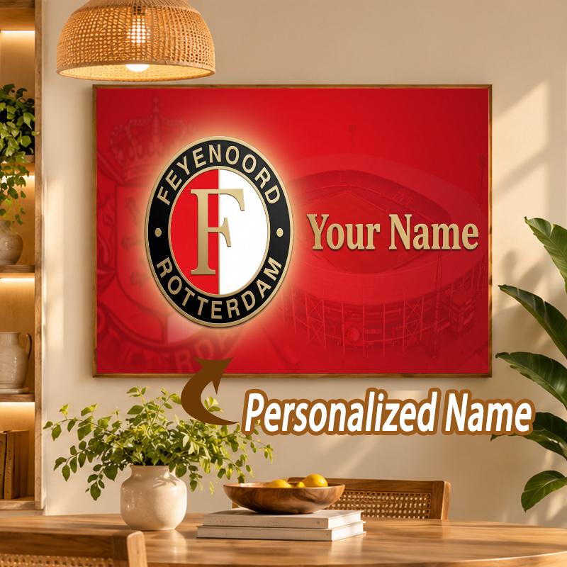 Custom Name Feyenoord 5D Diamond Painting Personalized Full Drill Diamond Art Kit Gift