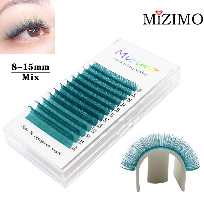 Цвет, прививка, накладные ресницы, кончик фиолетовой орхидеи 0,07 мм, C/D, смешанная длина, макияж, наращивание.