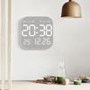 ABS Digital LED Clocks Wall-mounted Alarm Clocks New Electronic Wall Clock Bedroom