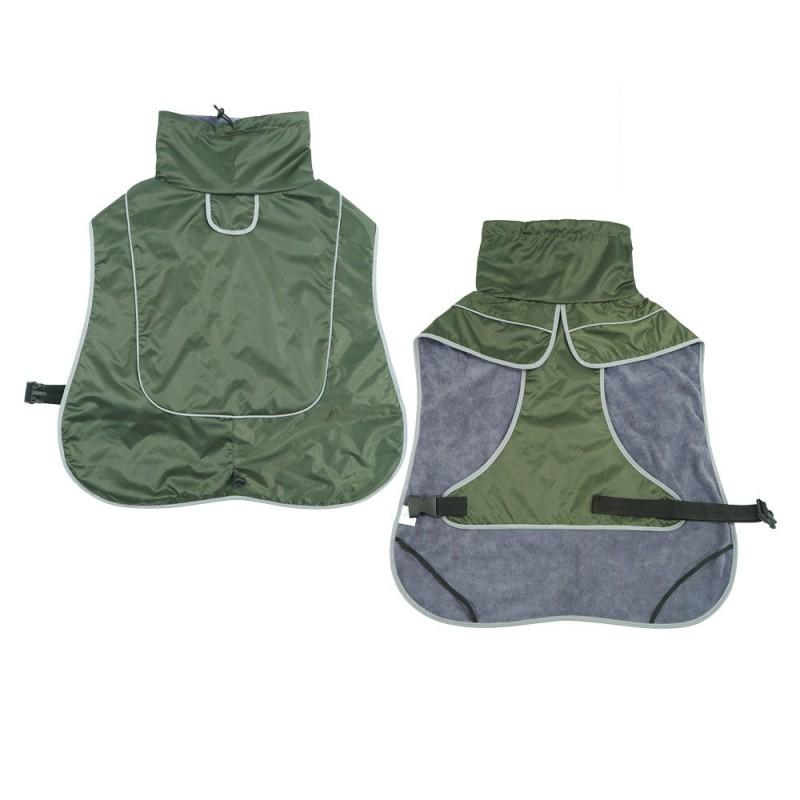 Winter Pet Vest Large Medium Dogs Warm Thick Cotton Coat With Reflective Trim Windproof Cold-Resistant Golden Retriever