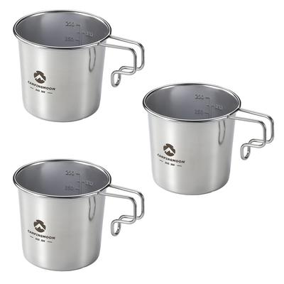 CAMPING MOON Кружка Solo M Кемпинговые кружки, набор из 3 штук, 210 мл SOLO MUG S-190-3P