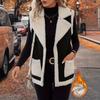 Winter Vest, Ladies', Plush Coat, Sleeveless Vest, Winter Thick Inner Layer, Plush Vest, Simple Design, Warm