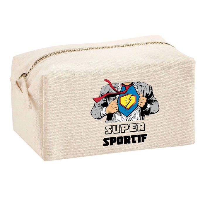 Trousse multifonction Super Sportif Cadeau Anniversaire Noël Collègue Idée Personnalisé | Trousse Scolaire Fournitures Bureau