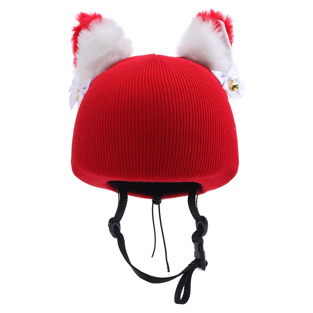Cute Cartoon Ski Helmet Cover Multifunctional Outdoor Sports Windproof Warm Hat Fun Decorative Wool Hat