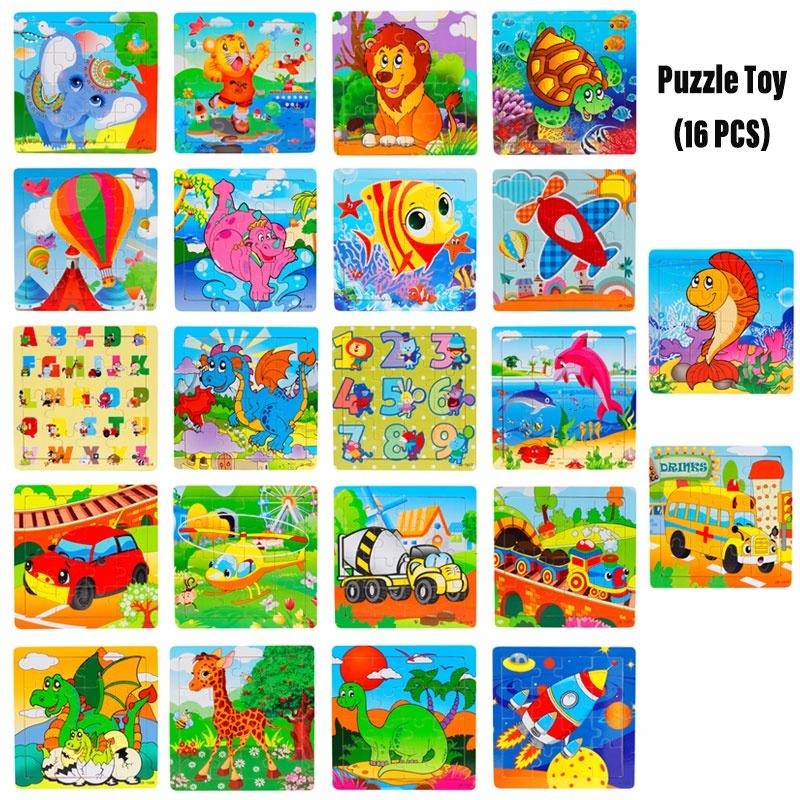 Kindergarten Wooden Puzzle Cards Animal And Transportation Themes Educational Toy For Kids