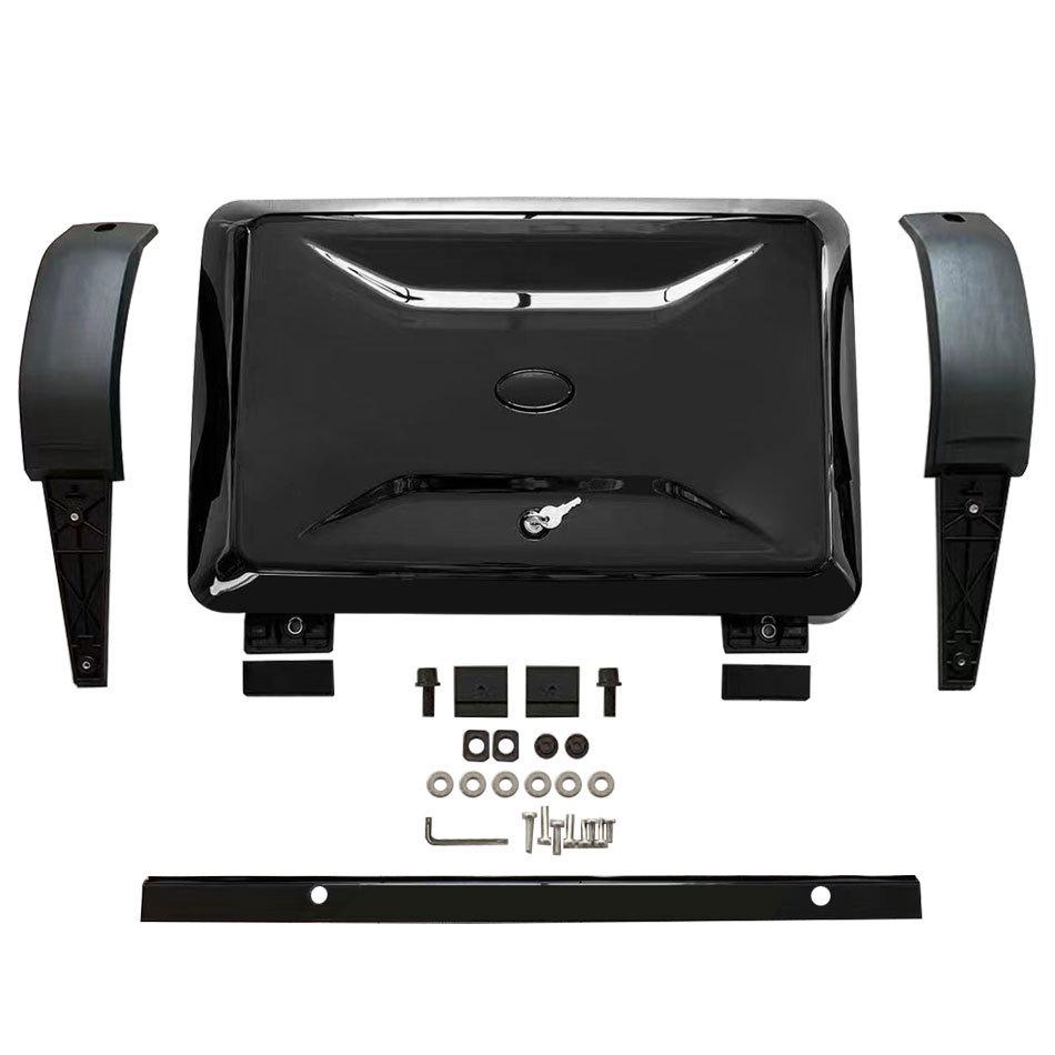 Глянцевый черный внешний боковой оконный кофр для Defender 2020+ - Решение для внедорожного хранения