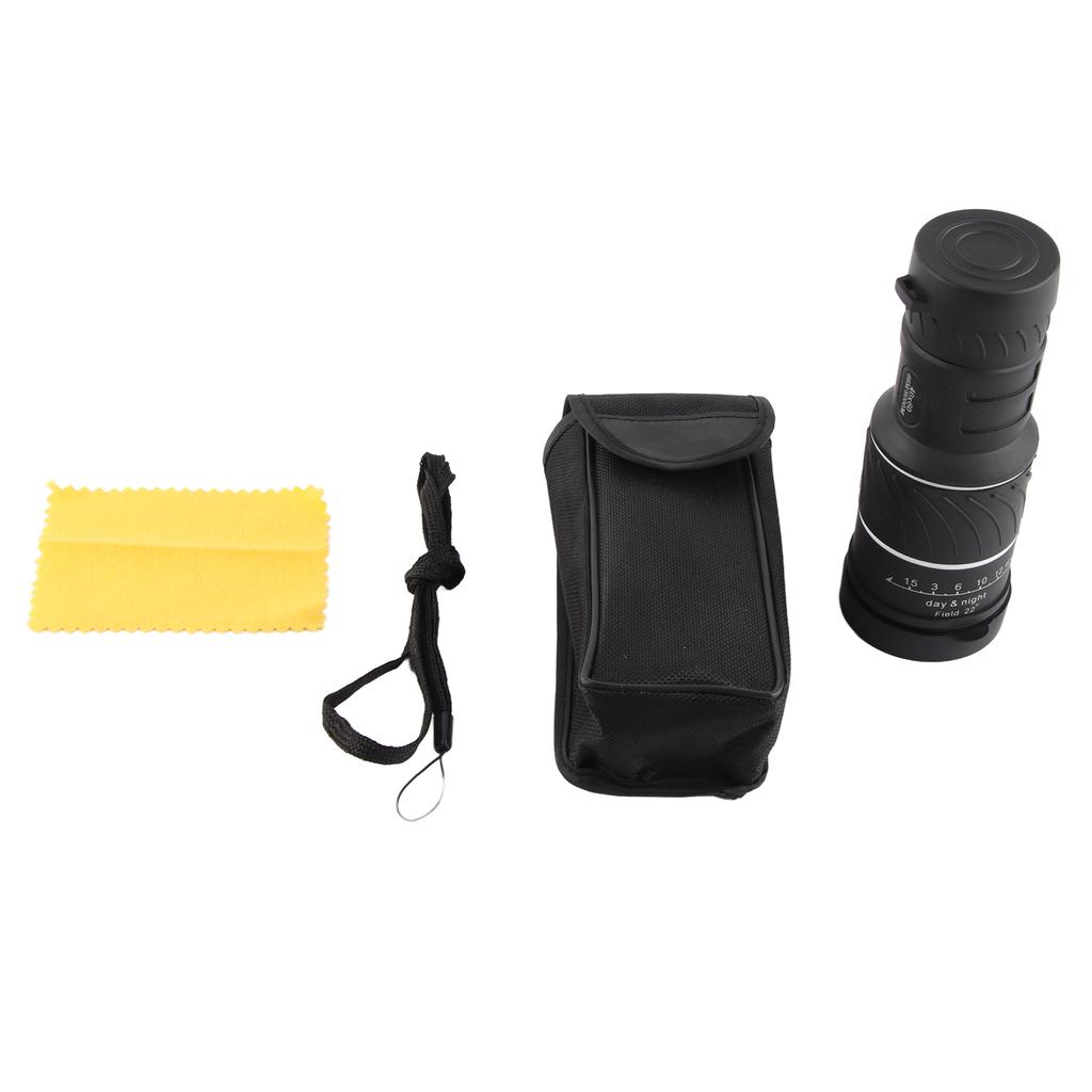 40 X 60 HD черный карманный телескоп для улицы с низкой освещенностью ночной съемкой с зеленой пленкой монокуляр