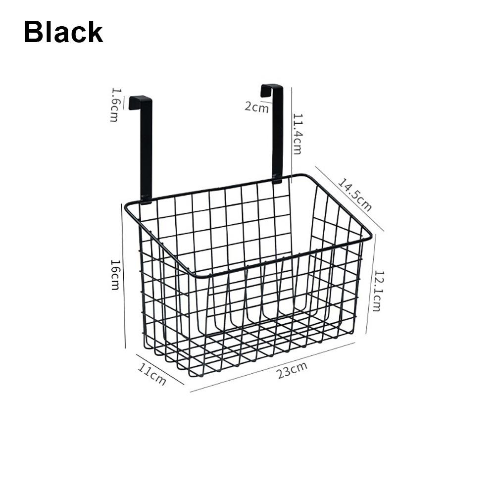 1Pcs Black White Iron Storage Basket Grid Kitchen Storage Rack  Seasoning Bottle