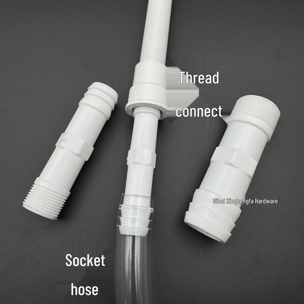 Пластиковый шланговый соединитель с зазубринами, зеленая головка, с удлинителем с наружной резьбой 1 дюйм